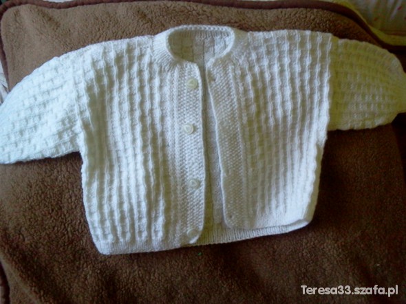 sweterek na chrzest