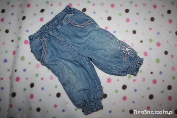 Spodnie jeans rozm 56 62