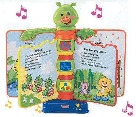 FISHER PRICE KSIĄŻECZKA RYMOWANKA PO POLSKU J NOWA