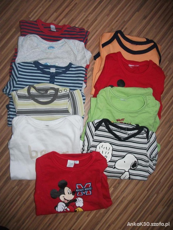 Body 10 sztuk disney snoopy r 74 do 86