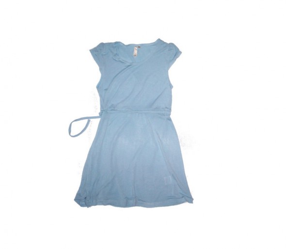 Błękitna sukienka tunika przewiewna 140
