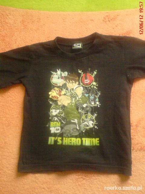 Ben 10 czarna na 104110 tshirt