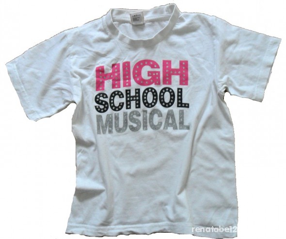 Biała bluzka bawełniana 134 High School Musical
