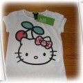 H&M bluzeczka biala hello kitty rozm 98 104