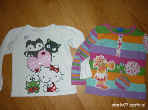 2 bluzeczki Hello Kitty Upsy Daisy rozm 98