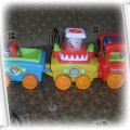 jezdzaca i grajaca ciuchcia fisher price z klockam