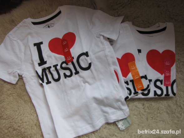 Tshirt I LOVE MUSIC REBELjnr