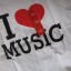 Tshirt I LOVE MUSIC REBELjnr