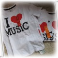 Tshirt I LOVE MUSIC REBELjnr