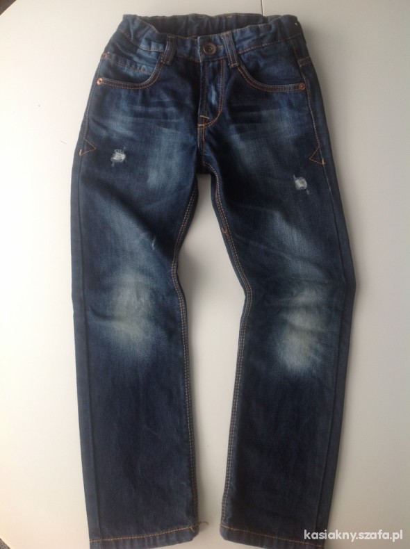 Zara super jeansy powycierane