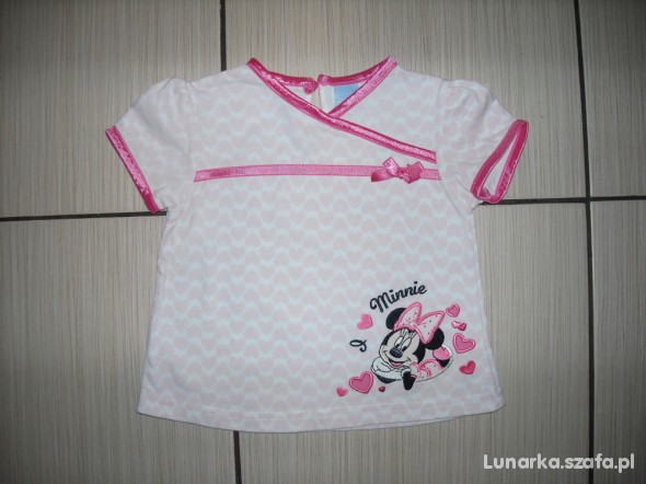 Disney Bluzka tunika z Minnie 80 cm
