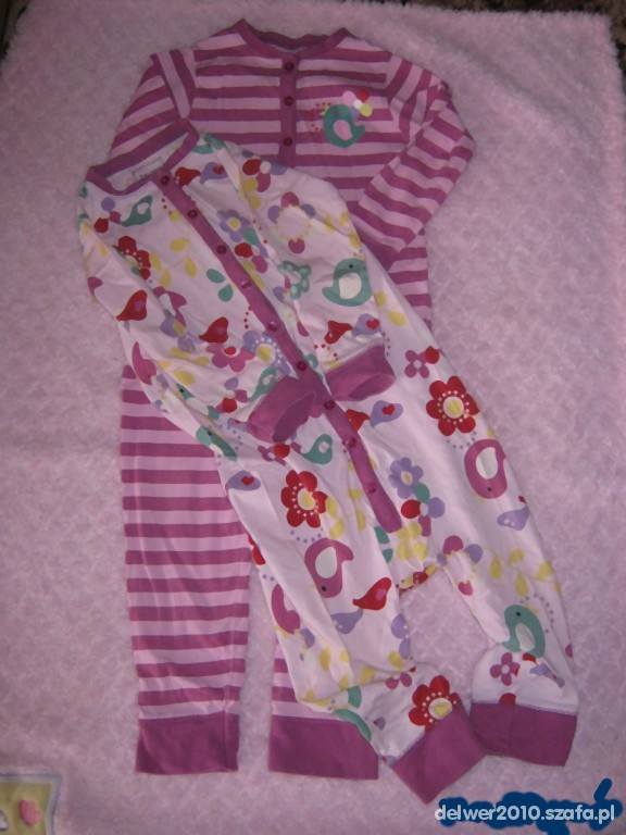 NEXT piżamki nocne pajacyk r92 komplet 2 szt