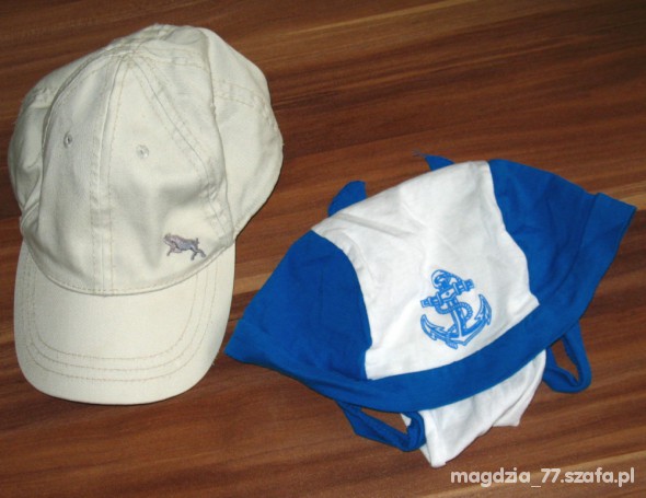 zestaw czapka H&M 104 110 116 i bandamka morska
