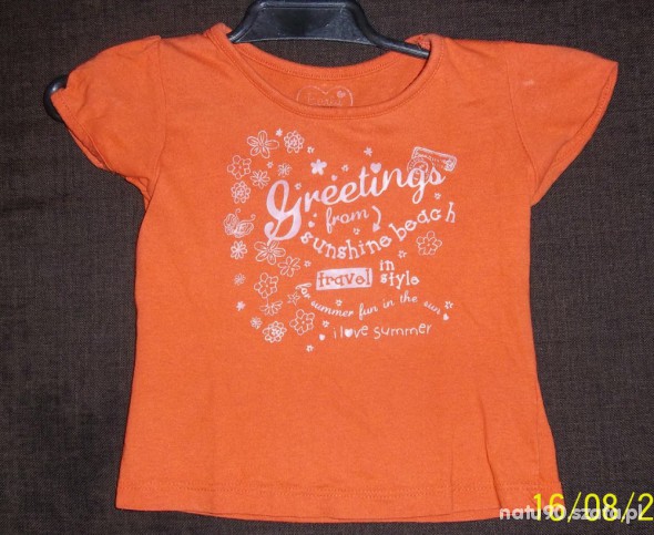 Pomarańczowa koszulka 80cm