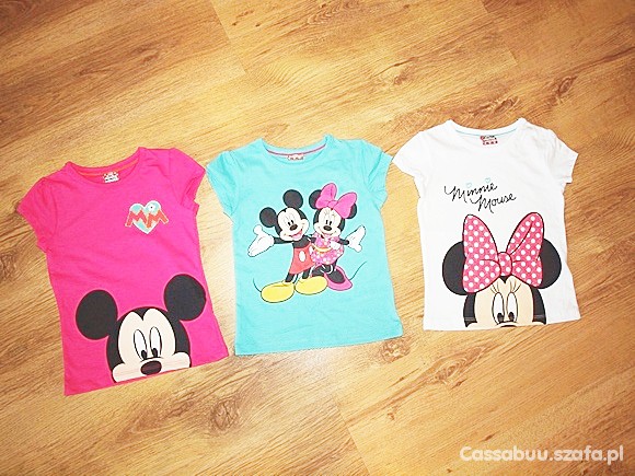 3 NOWE bluzeczki DISNEY 92