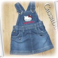 Sukienka Hello Kitty jeans 62 OKAZJA JAK NOWA