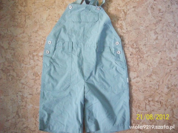 ogrodniczki krótkie dla chłopca