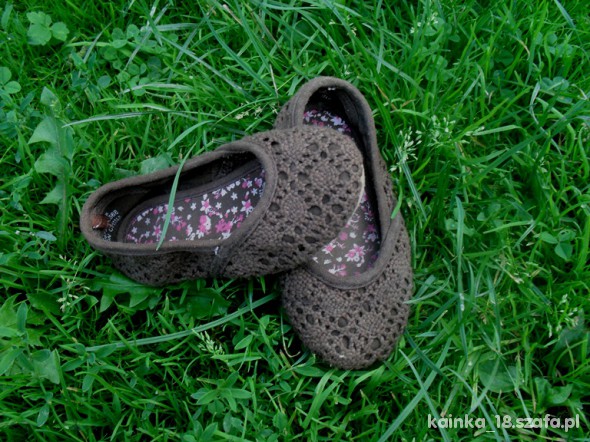 ażurkowe balerinki H&M 13cm