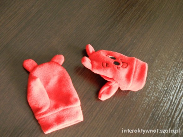 polarkowe wesołe rękawiczki
