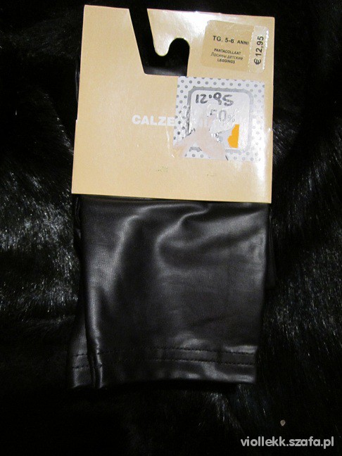 Calzedonia legginsy jak skórzane