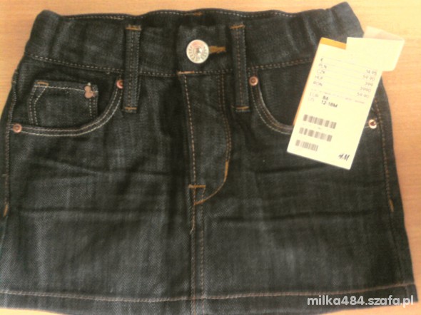 spudniczka mini jeans H&M r 86