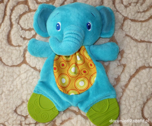 Bright Starts Pluszowy Słonik Gryzak Szeleści