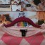 Sweterek różowy romby H&M 164