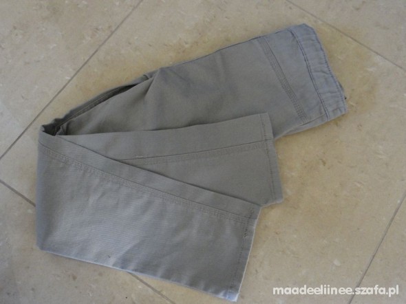 SZARE GOŁĘBIE LEGGINSY SPODNIE RURKI H&M 116