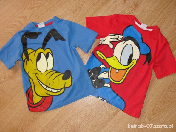 PLUTO O DONALD DWUPAK KOSZULEK DISNEY