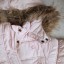 H&M różowa pikowana z futerkiem 92 na zimę