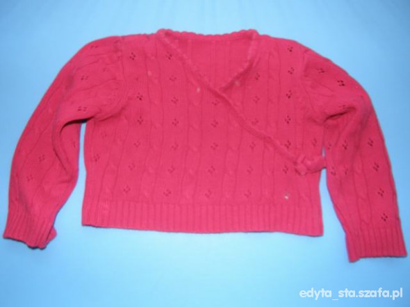 sweterek czerwony rozm 104