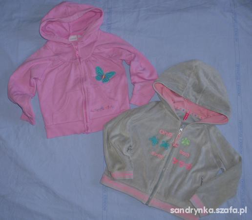 Dwie Motylkowe Bluzy 104 110