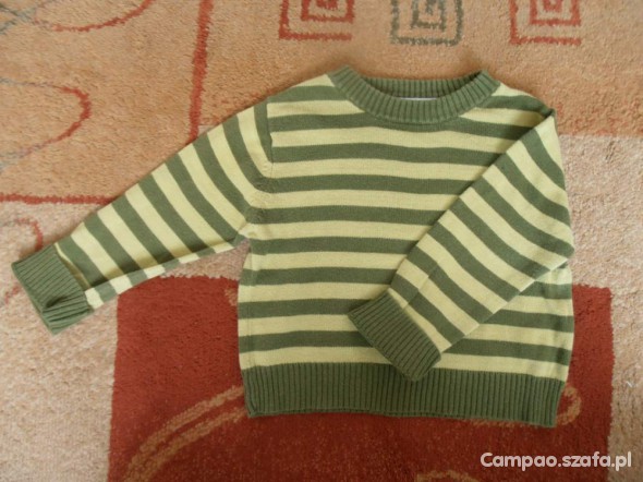 Sweterek zielony w paski
