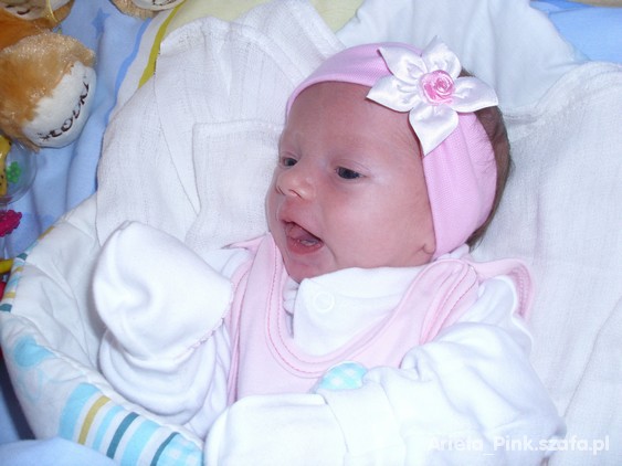 sliczna opaska z kwietkiem