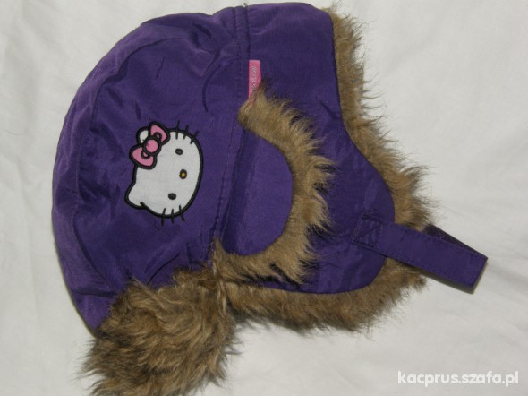 H&M HELLO KITTY CZAPKA PILOTKA ROZM 104 116