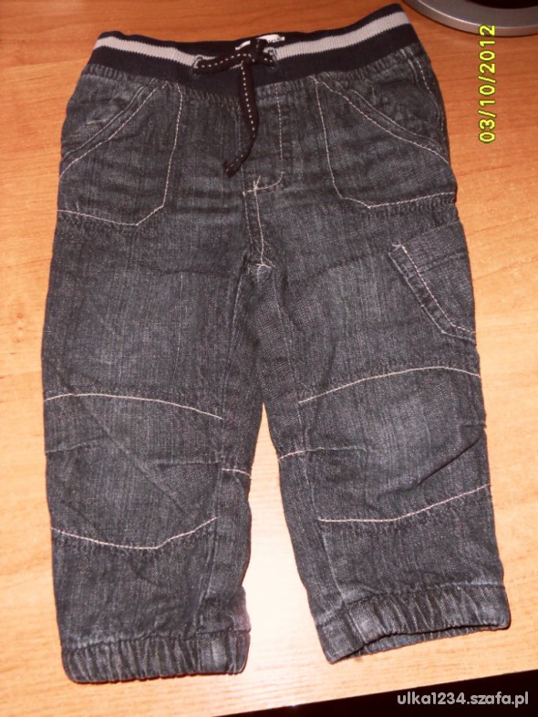 spodenki jeans na podszewce
