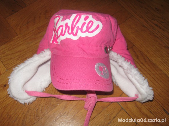 Oryginalna czapka Barbie pilotka na zimę