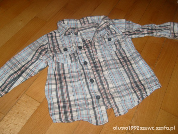 koszula w kratke z dlugim rekawem