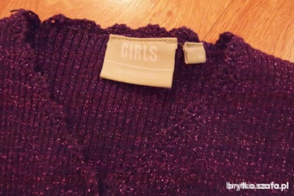 Elegancki sweterek z brokatem 110 116