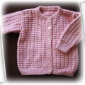 różowy ciepły sweterek 74