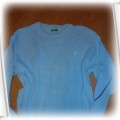 BENETTON błękitny sweterek na 8lat