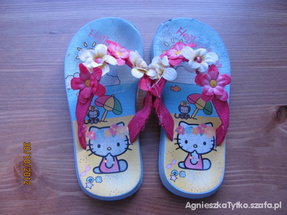 Klapki Hello Kitty rozmiar 28 do 29