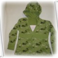 zielona bluza z kapturem r 110 116