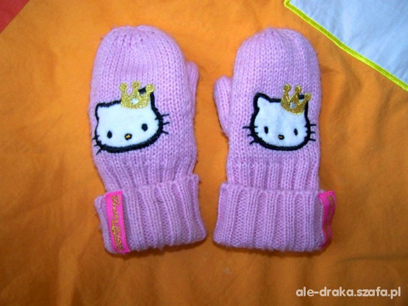 rękawiczki Hello kitty roz 6 do 12m