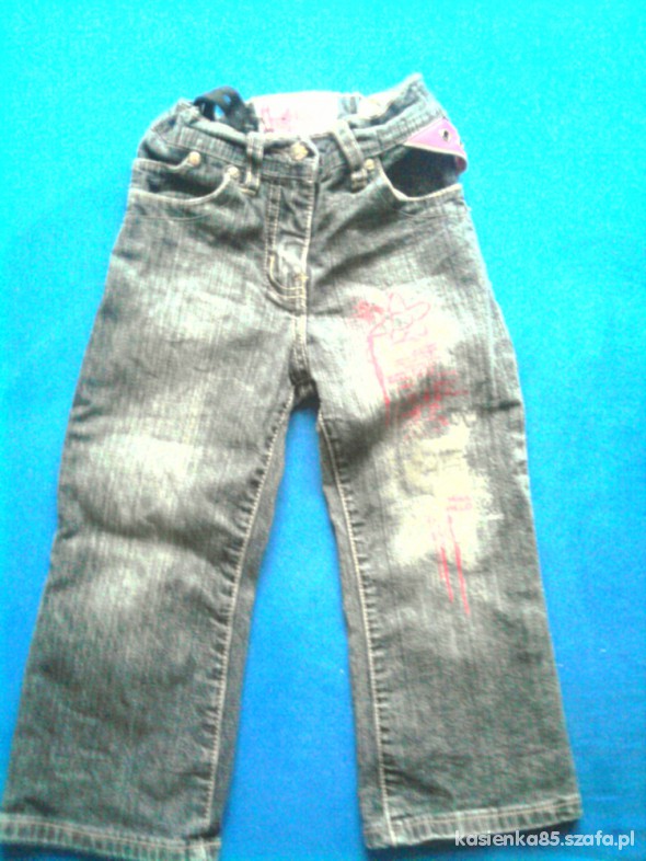 jeansowe spodnie dla dziewczynki