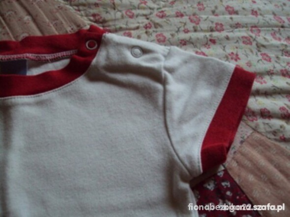 68 DISNEY BABY NOWY TSHIRT BIALY