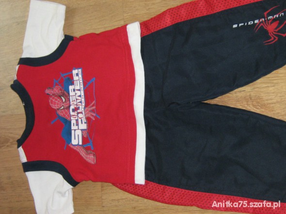 Dres SPIDER MAN dla chłopca 18m