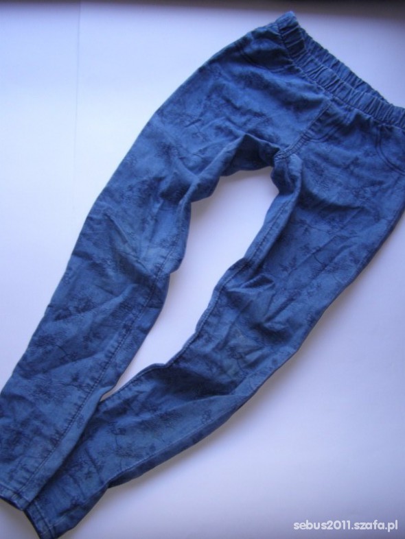 legginsy jeansy 8 9 l