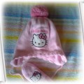 HM HELLO KITTY ŚLICZNA CIEPŁA CZAPKA RĘKAWICZKI86