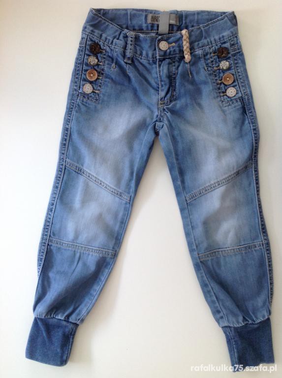 KappAhl KIDS jeans SUPER spodnie PUMPY dżinsy 104